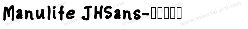 Manulife JHSans字体转换